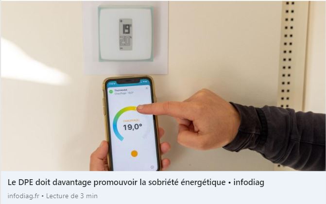 🚩Il est urgent d'insérer la #sobriété dans le #DPE 
➡️La sobriété  ne se résume pas à une question d’austérité, elle passe aussi par une chasse au #gaspillage grâce au #pilotage qui facilite les consommations énergétiques #logement #thermostat #domotique #volets #stores 🤳🏠💡🌡️