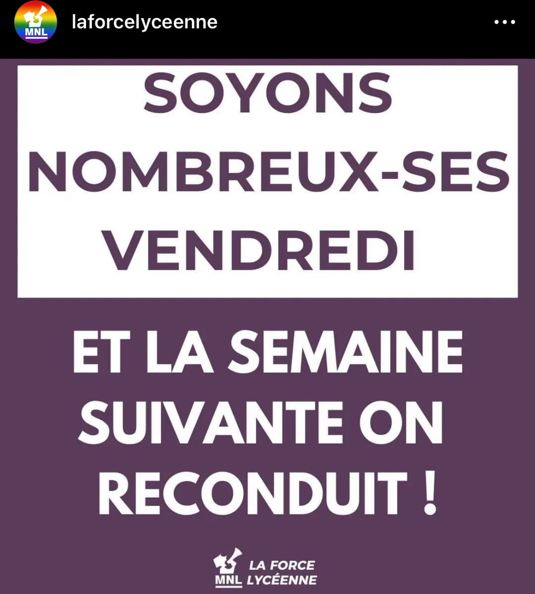 ⚠️ Des blocages « reconductibles » sont prévus dans les lycées partout en France à partir de cette semaine, au nom du port de l’abaya et dans un contexte où l’extrême-gauche soutient le Hamas et le terrorisme.

<a href="/GabrielAttal/">Gabriel Attal</a> les élèves ne doivent pas subir cette prise en otage !