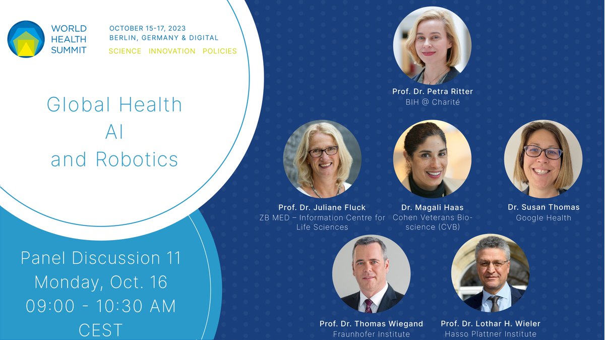 🔬 Don't miss our special session at #WHS2023: "#GlobalHealth #AI and #Robotics" 🤖

Explore ethical AI practices, improved diagnosis, and more!

🗓️ Date: October 16, 2023 
🕘 Time: 09:00 AM - 10:30 AM CEST

For session details, click here: bit.ly/BSS-WHS23