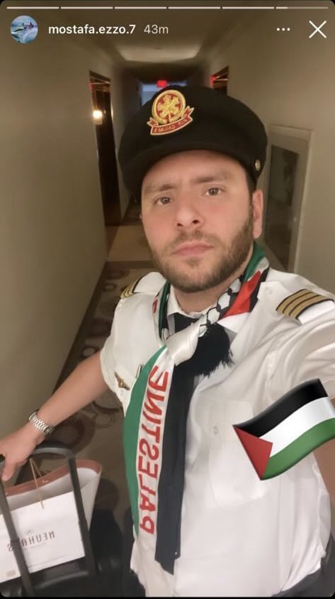 M0ATH's tweet photo. هذا الشاب اسمه مصطفى عزو وهو طيار كندي من اصول مصريه ويشتغل في شركة طيران كندا، اليوم اعلنت شركة الطيران انها فصلته من العمل وانتهت خدماته بسبب ذي الصور اللي نزلها ستوري بحسابه الشخصي بالانستا، وهذا صار بعد حمله ضخمه عليه وهاشتاقات تطالب بفصله… https://t.co/Cy7s1aCNHW