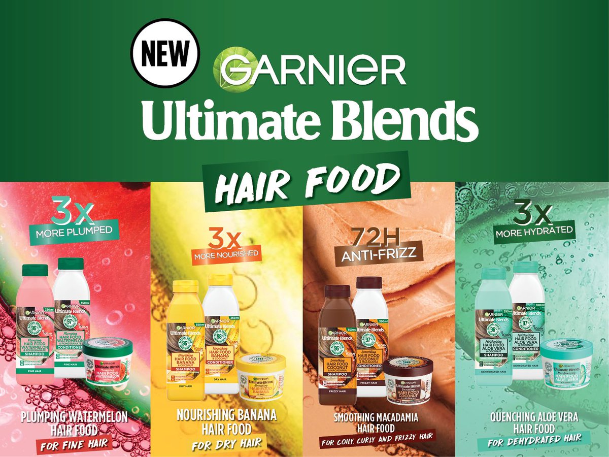 With the Garnier Hair Food Hunt, WIN your share of R35 000 with <a href="/GarnierSA/">garniersa</a> and #drive326withsuga Register at Heartfm.co.za. Garnier Ultimate Blends Hair Food. super fruits for super hair 🍌🥥🍉 
#GarnierHairFoodHuntOnHeartFM. Ts and Cs apply