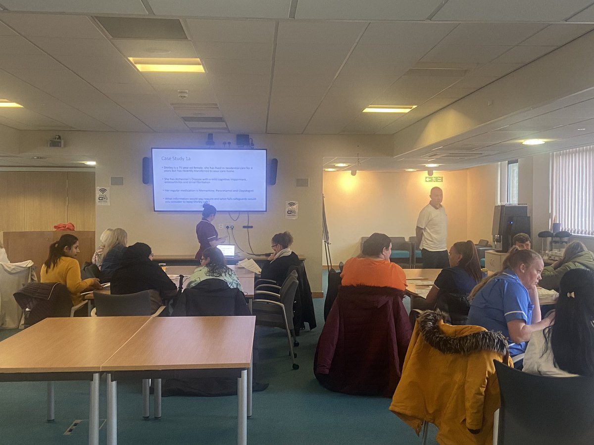 Week 2 of Care Home training sessions underway #SupportEachOther #improvequality #systemwide <a href="/HelenAshton4851/">Helen Ashton</a> <a href="/kaymiller72/">Kay Miller</a> <a href="/Paula_Baker1/">Paula Baker</a> @SaraHandley9 <a href="/SDebio/">Stacey Debio</a> <a href="/ruthhorner16/">Ruth Horner</a> <a href="/garethhughes76/">Gareth Hughes</a> <a href="/VickiElcock/">Vicki Elcock</a> <a href="/helenbretten/">Helen Bretten</a> <a href="/OldhamCouncil/">Oldham Council</a> <a href="/NCANursing/">NCA Corporate Nursing & Governance</a> <a href="/LynneBa846674/">Lynne Barlow</a>