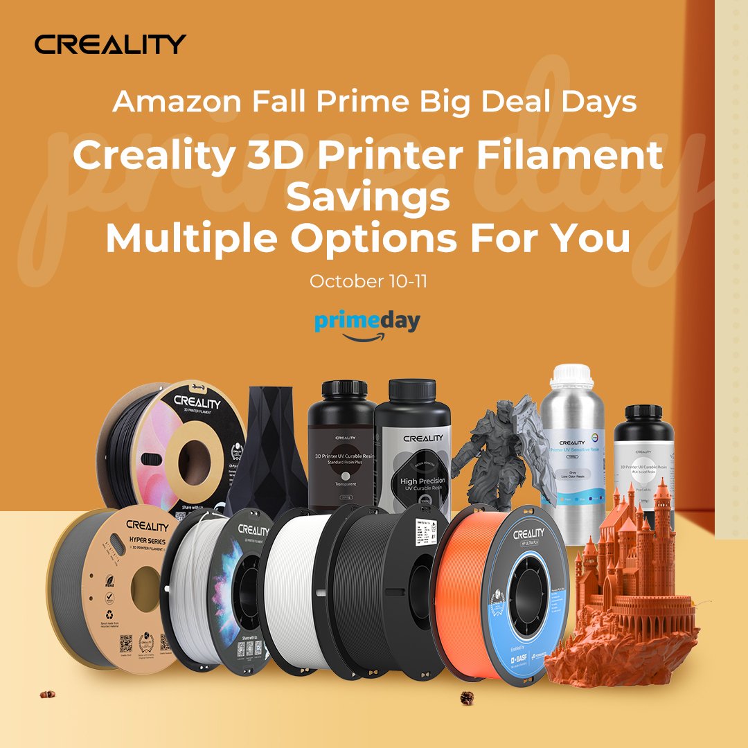 Creality3dP's tweet image. Time limited for savings @Prime Day Event
Filaments, #3Dprinting accessories, #felcon lasers, #ferret scanners....
Get them through the link: gtly.to/8REi1LRdy

#creality #AmazonPrimeDay #lasers #filaments