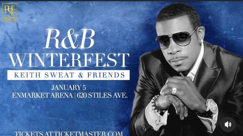 KeithSwpage2's tweet image. JUST ANNOUNCED ❄️😎 I will take the stage in Savannah for a night you won’t forget! Join us for R&amp;amp;B Winterfest  with Keith Sweat and friends on January 5th at 7:30pm