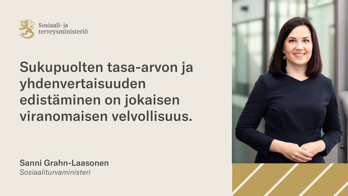 Tasa-arvoministeri <a href="/sannigrahn/">Sanni Grahn-Laasonen 🇺🇦</a> korosti puheenvuorossaan yhteistyön tärkeyttä valtakunnallisilla Tasa-arvopäivillä Vaasassa. Hallituksen tasa-arvopolitiikassa korostuvat erityisesti työelämän tasa-arvo ja naisiin kohdistuvan väkivallan vastainen työ. #tasaarvo #tasaarvopäivät