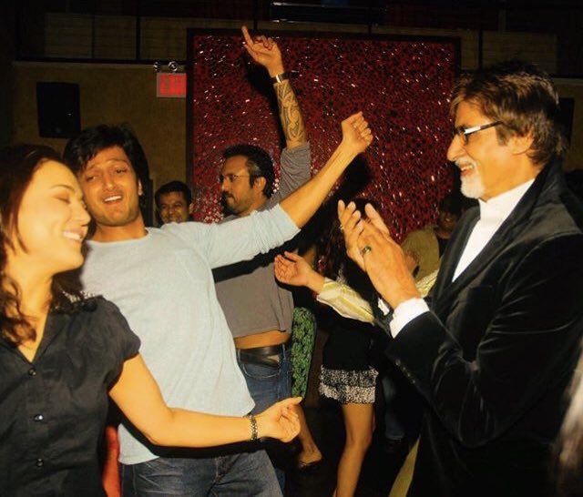 Riteish Deshmukh (@riteishd) on Twitter photo One has to be truly blessed to get an opportunity to work with him, dance with him or just be standing next to him… <a href="/amitabhbachchan/">amitabhbachchan</a> sir… my hero, my icon my biggest inspiration. Wishing you a very happy birthday sir- May god bless you with great health, happiness and long life One has to be truly blessed to get an opportunity to work with him, dance with him or just be standing next to him… <a href="/amitabhbachchan/">amitabhbachchan</a> sir… my hero, my icon my biggest inspiration. Wishing you a very happy birthday sir- May god bless you with great health, happiness and long life