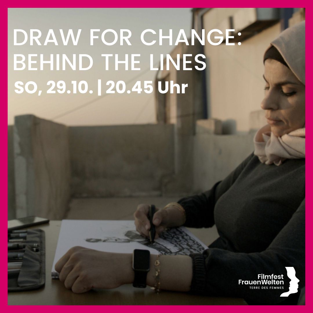 Amani Al-Ali, die erste #Karikaturistin Idlibs, zeichnet das Leben ihres syrischen Heimatorts. Bewaffnet mit ihrer Feder, führt Amani einen #Kampf gegen die islamistische Autorität und das traditionelle #Patriarchat. Ihre Zeichnungen sind #Botschaft und Ausdruck von #Stärke.