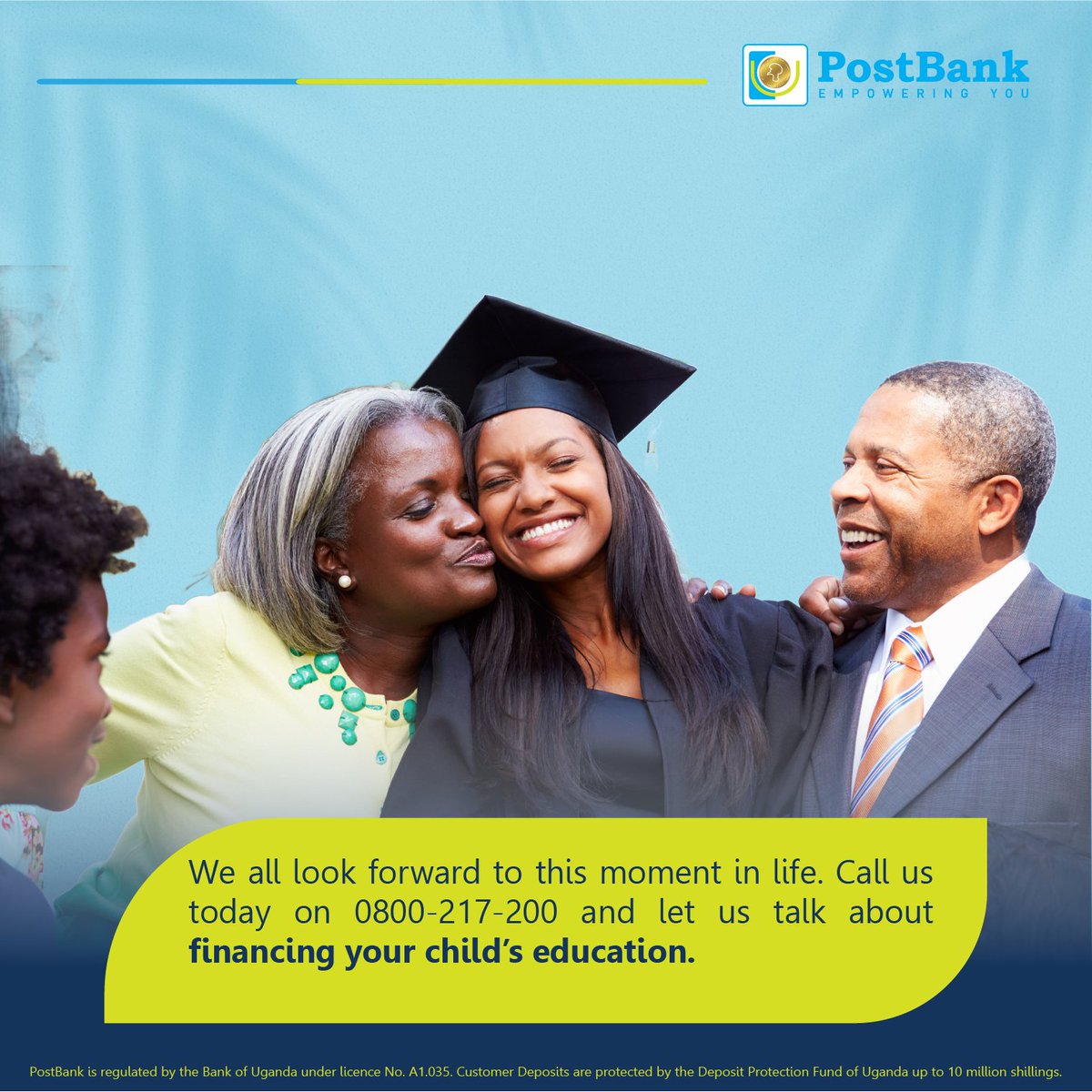 Education is the key to success, and Postbank is here to help you unlock it!  Our Education Loans are designed to help your see your child through school.  

Visit any PostBank branch today to get started!

#EducationLoan #EmpoweringYou