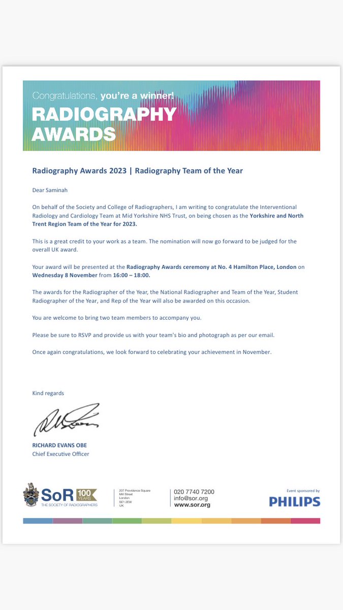 🏆 What a year we’re having! Huge congratulations and thank you to each and every member of our multi professional team. Working together to improve all that we do 🤞🏼💙🌈🩻@BSIR_News @SCoRMembers @MYNHSTRadiology @MY_FCSS @MidYorkshireNHS