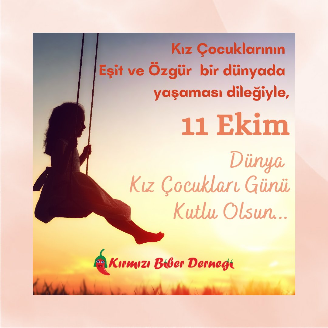 Kız Çocuklarının Eşit ve Özgür bir dünyada yaşaması dileğiyle, 'Dünya Kız Çocukları Günü' kutlu olsun...

#DünyaKızÇocuklarıGünü 
#ınternationaldayofthegirlchild