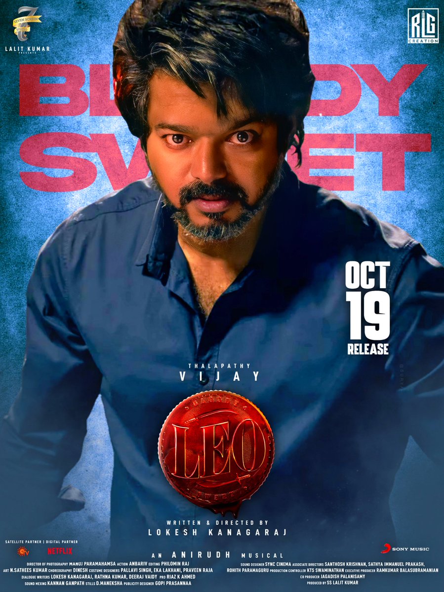 My Design Work #GowthamRlg #RLGcreation Our #Thalapathy #Vijay Sir in #Leo Fan Made Poster | In Cinemas OCT19 Release 🔥 Out Now Link: youtu.be/ML1WPxlXkNs @actorvijay @Dir_Lokesh @anirudhofficial @akarjunofficial @trishtrashers #Anbenum #LeoThirdSingle #LeoFromOctober19