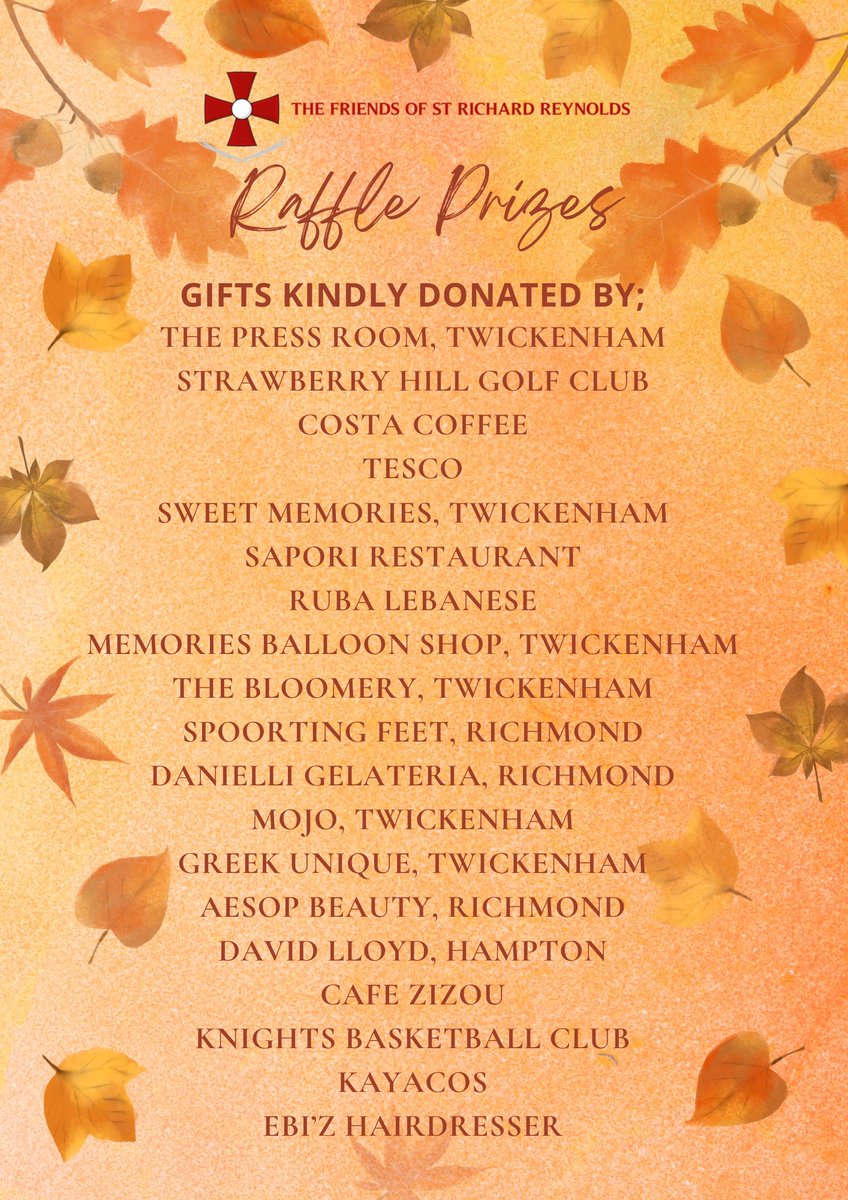 The Friends of St Richard Reynolds (@fosrr) on Twitter photo Huge thank you to everybody in the College <a href="/StRRCCollege/">St Richard Reynolds</a> and the local community for supporting our event and raising money for our school. Grateful for our local businesses - do support them too!! Huge thank you to everybody in the College <a href="/StRRCCollege/">St Richard Reynolds</a> and the local community for supporting our event and raising money for our school. Grateful for our local businesses - do support them too!!