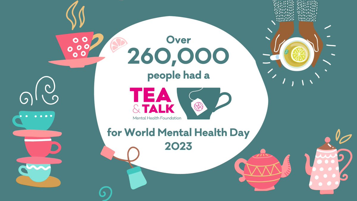 Thank you for helping us fight for good mental health for all 💚💚💚 #TeaAndTalk #WorldMentalHealthDay #WMHD2023