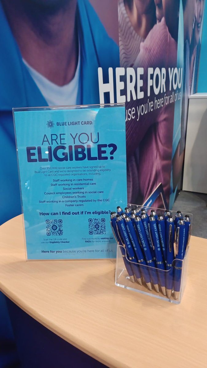 bluelightcard's tweet image. We&apos;re at the @CareShow! 💙

Come and say hello to our team, today and tomorrow, at stand D67!

#CareShow2023