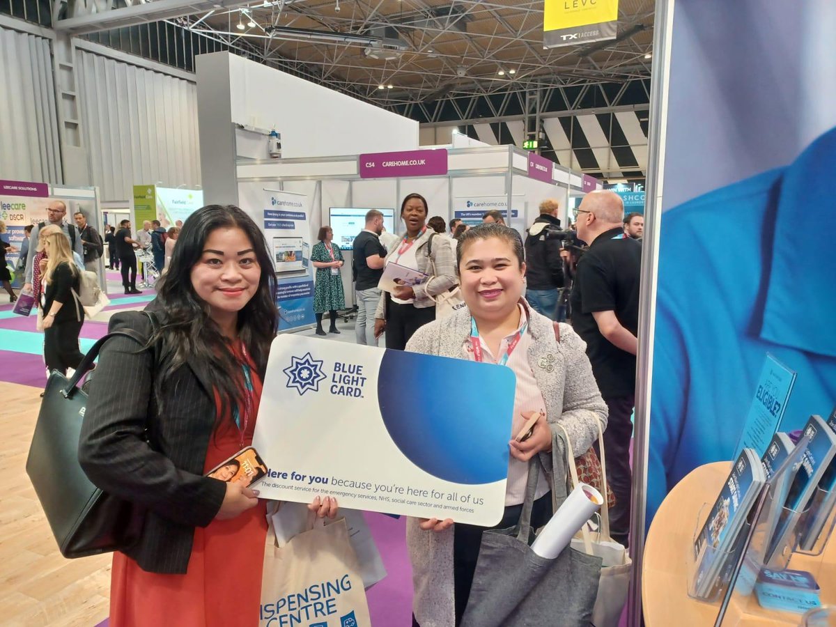 bluelightcard's tweet image. We&apos;re at the @CareShow! 💙

Come and say hello to our team, today and tomorrow, at stand D67!

#CareShow2023