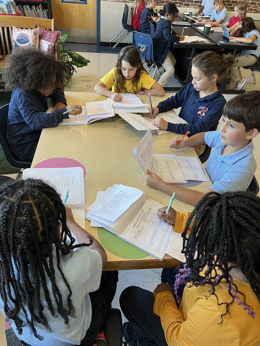 Our 4th and 5th graders began brainstorming for their school signature pieces today. They are describing themselves based on where they are from! Love seeing the amazing ideas they have! #ilovemyjob #futureauthors #wingsup <a href="/AudubonES/">Audubon Traditional Elementary</a>