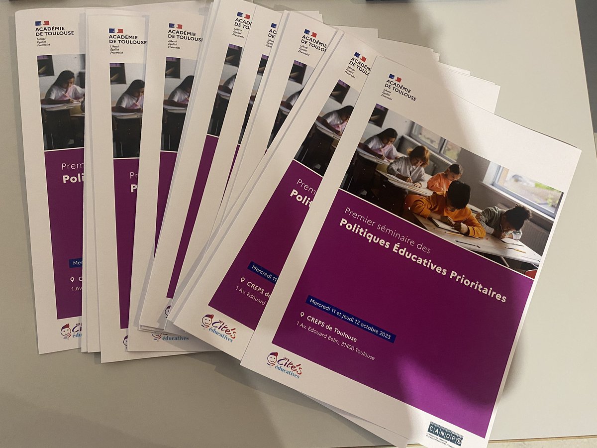 Premier séminaire des politiques éducatives prioritaires au <a href="/CrepsToulouse/">CREPS de Toulouse</a> rythmé par des réflexions et des échanges sur l’apprentissage et ses acteurs, les actions phares des #politiqueseducativesprioritaires et l’accompagnement des élèves ✏️