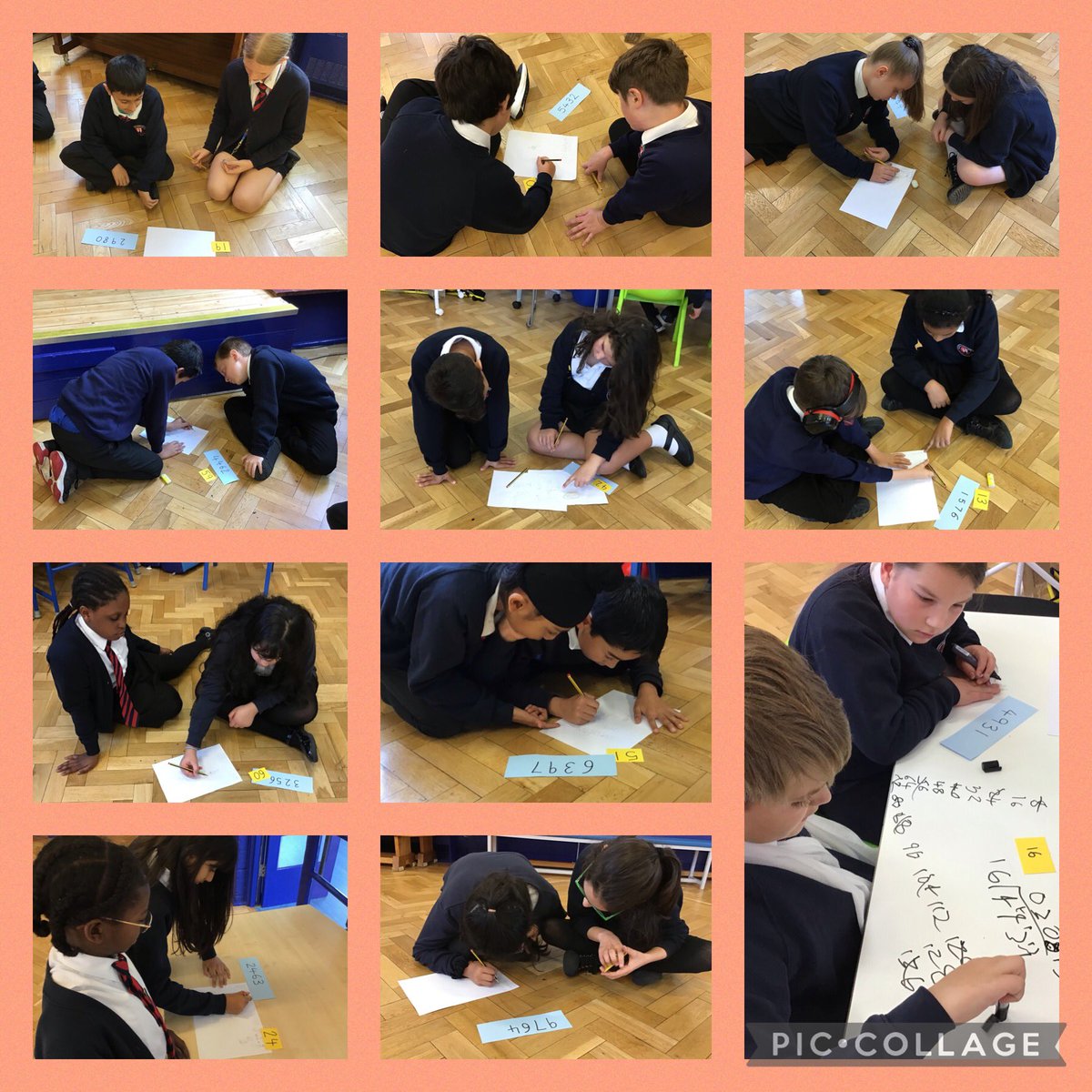 Year 6 have worked extremely hard today doing active long division in the hall #wearebrightfutures@BartonClough