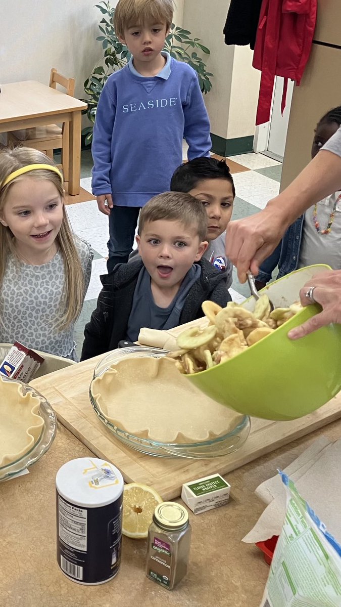 “Core” memories were created in Mrs. Shaw’s class this morning, while they made apple pies #sgeeagles