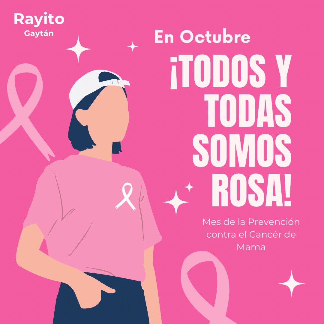 RayitoGaytan_'s tweet photo. Conmemoramos este mes de octubre, mes de la prevención del Cáncer de Mama. 

Recordemos que la autoexploración es fundamental para prevenir.

#OctubreRosa #mesdelaprevención https://t.co/JEgfLhQXSl