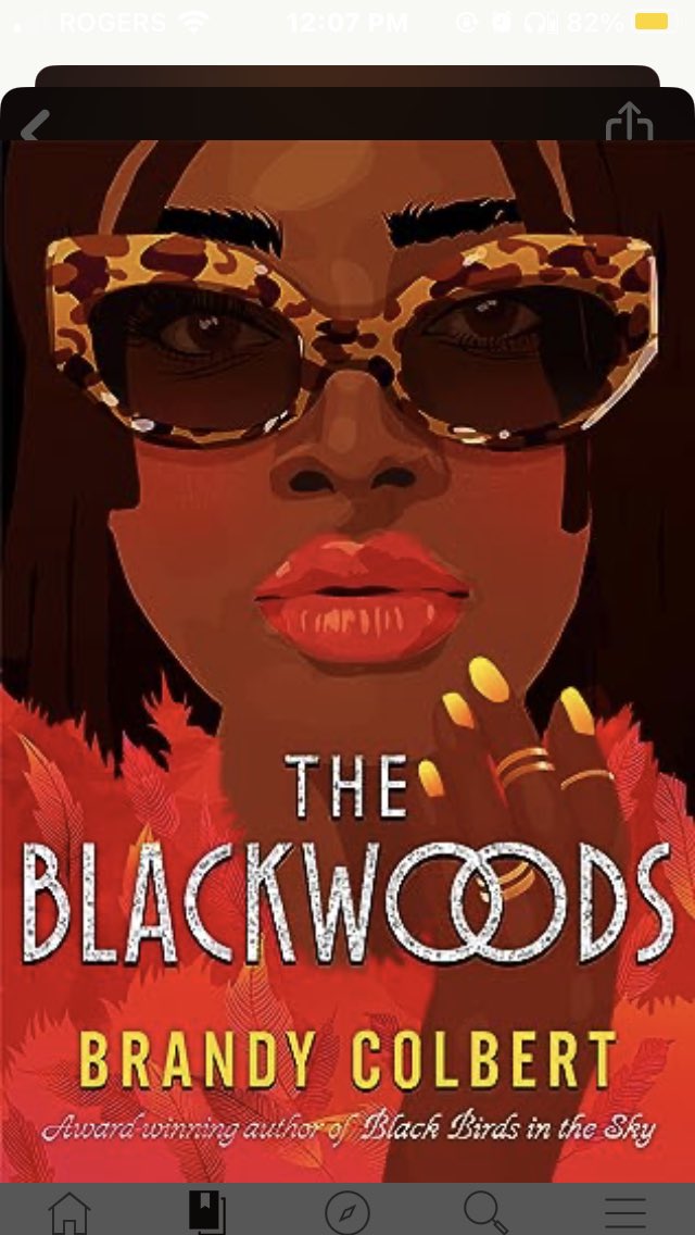 Excellent! #theblackwoods by #brandycolbert read by #alaskajackson #blm #blackactors #blacksinhollywood #myeyespreferaudiobooks🎧 #accessiblebooks @haltonhills_library #libbyapp
