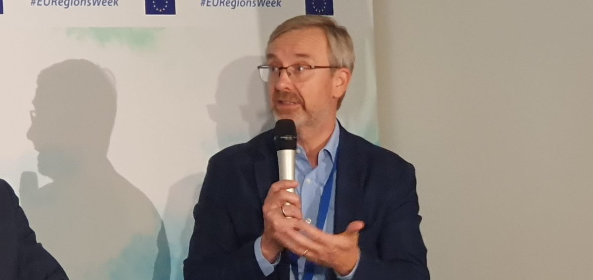 At the #EURegionsWeek, Policy expert <a href="/MarcPattinson2/">MarcPattinson2</a> (<a href="/interregeurope/">Interreg Europe</a>), emphasized that sharing good #interoperable solutions will accelerate implementation in Europe. "The <a href="/interregeurope/">Interreg Europe</a>
community provides an excellent test bed for new initiatives. "