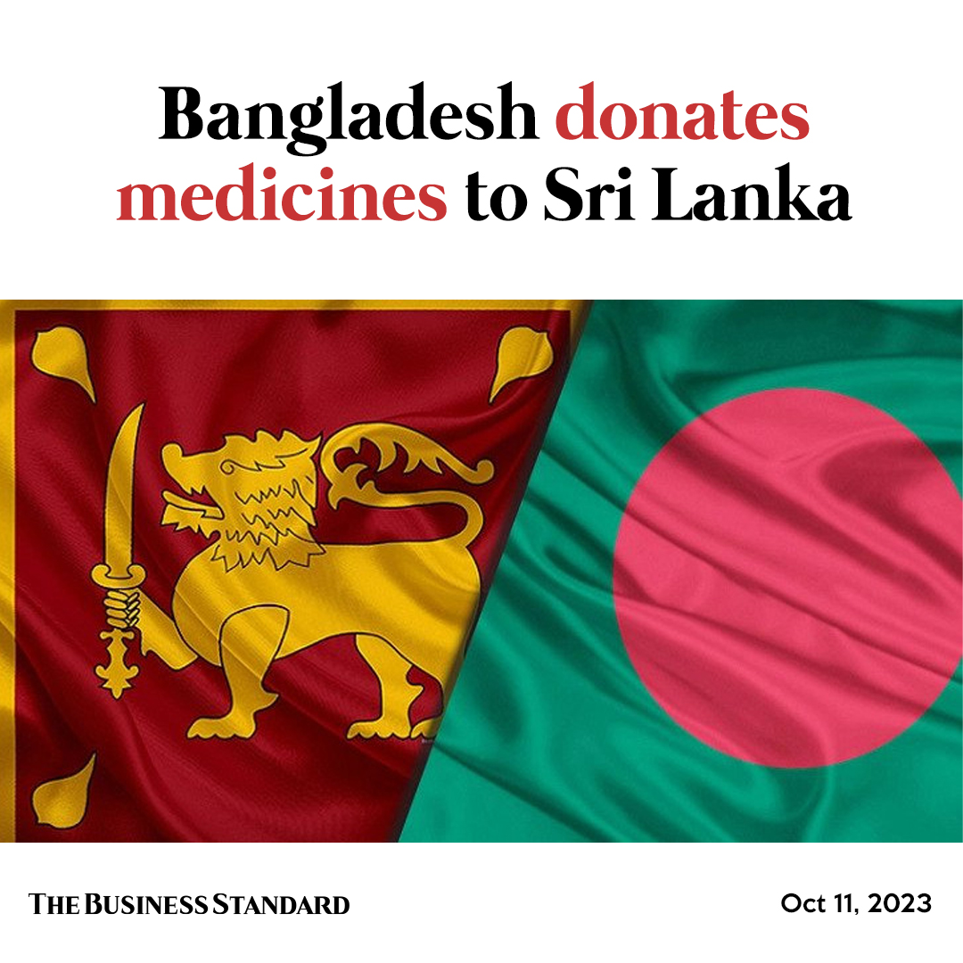 Bangladesh Association of Pharmaceutical Industries (BAPI) has donated large quantities of medical supplies to Sri Lanka

Read more: tbsnews.net/bangladesh/ban…

#medicinedonation #bangladeshsrilanka #tbsnews