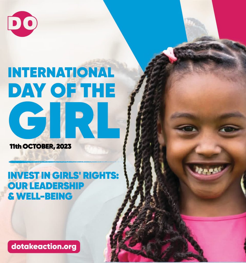 do_takeaction's tweet photo. Today on the International Day of the Girl Child, we celebrate the incredible potential and strength of every girls.

It’s a day to recognise their right,dreams and the power they hold to shape the future.

#InternationalDayOfTheGirl2023 #InternationalDayOfTheGirl https://t.co/nVqQqZJS9b