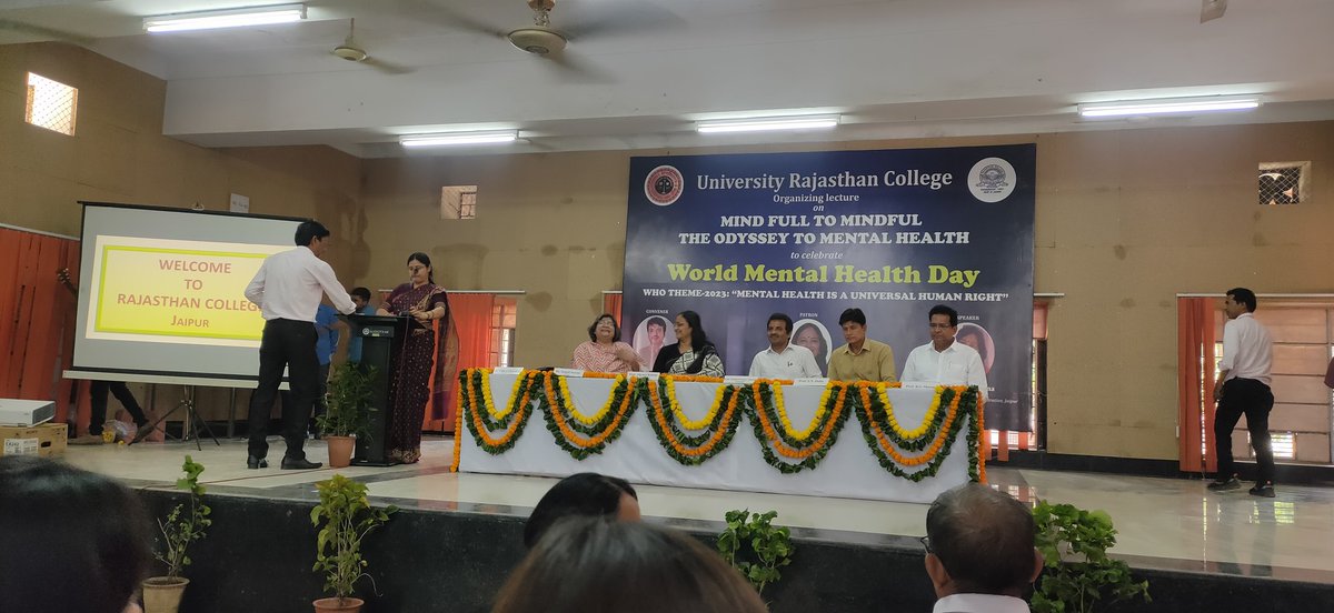 I7raj's tweet photo. 7 Raj Indep Coy NCC, University Rajasthan College celebrated World mental health day. Chief guest Honble Vice Chancellor Prof Alpna Kateja, University of Rajasthan, Jaipur
@HQ_DG_NCC 
@NCCDteRajasthan 
@AMBER_ROYALS https://t.co/VuULydK9MU
