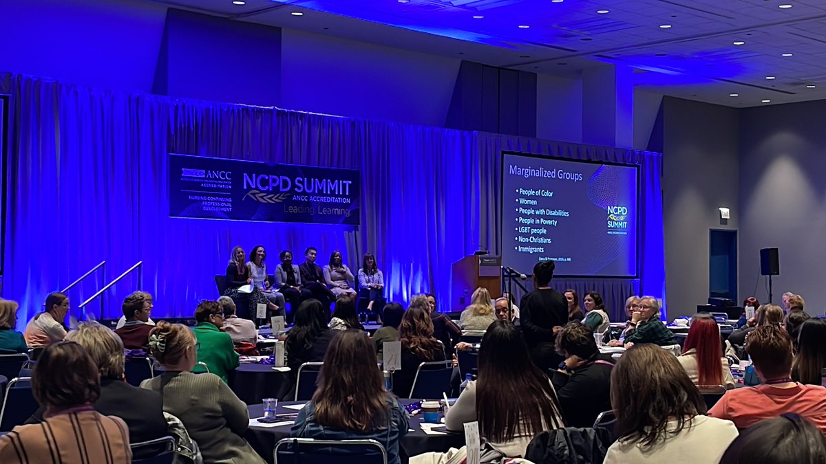 ANCCcne's tweet photo. Such an insightful session! To hear the entire episode, check out our #letschataccredibility podcast. Stay tuned… #NCPDSummit2023 #precon #leadinglearning @anccofficial #magnetPTEcon https://t.co/xSgsluN1XF