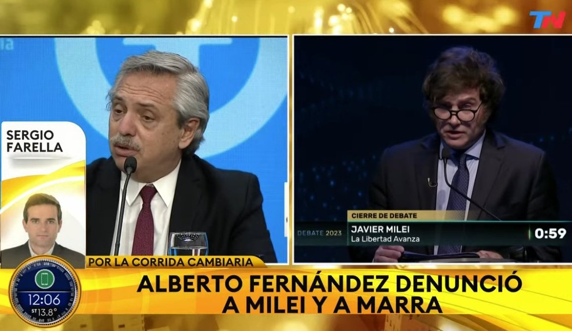Bajar el dólar❌️
Frenar la inflación❌️
Denunciar a Milei✅️