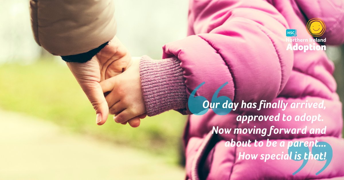 🗨 “Our day has finally arrived, approved to adopt. Now moving forward and about to be a parent… How special is that!” Approved adopters

#AdoptionWeek2023 #AdoptionChangesLives #HSCNIAdoption
