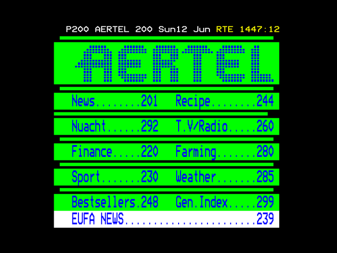 illarterate's tweet photo. A new #Teletext #SofaClub livestream is coming:
"Farewell to Aertel". 👋

📅 7pm UK time, Thursday 12th October 2023
❓ #Aertel old and new
🗣️ With @grim_fandango and @AvroVulcanXH607 
🎨 Including collab artwork
📺 https://t.co/S3WssTis6l

Pics: @IeArb1 https://t.co/sPWRilpdsH