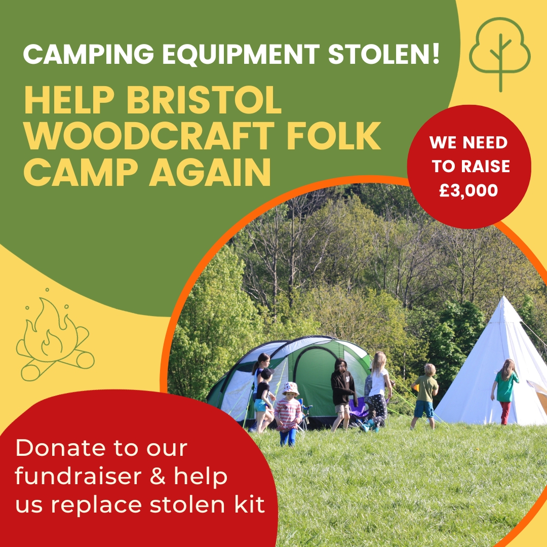 We are extremely saddened to announce that our Bristol district has had £3k worth of camping equipment stolen ☹️ We are running a fundraiser &amp; are asking for donations to replace stolen items which include nearly all tents, a shelter &amp; more!

Donate here > shorturl.at/bcfhu