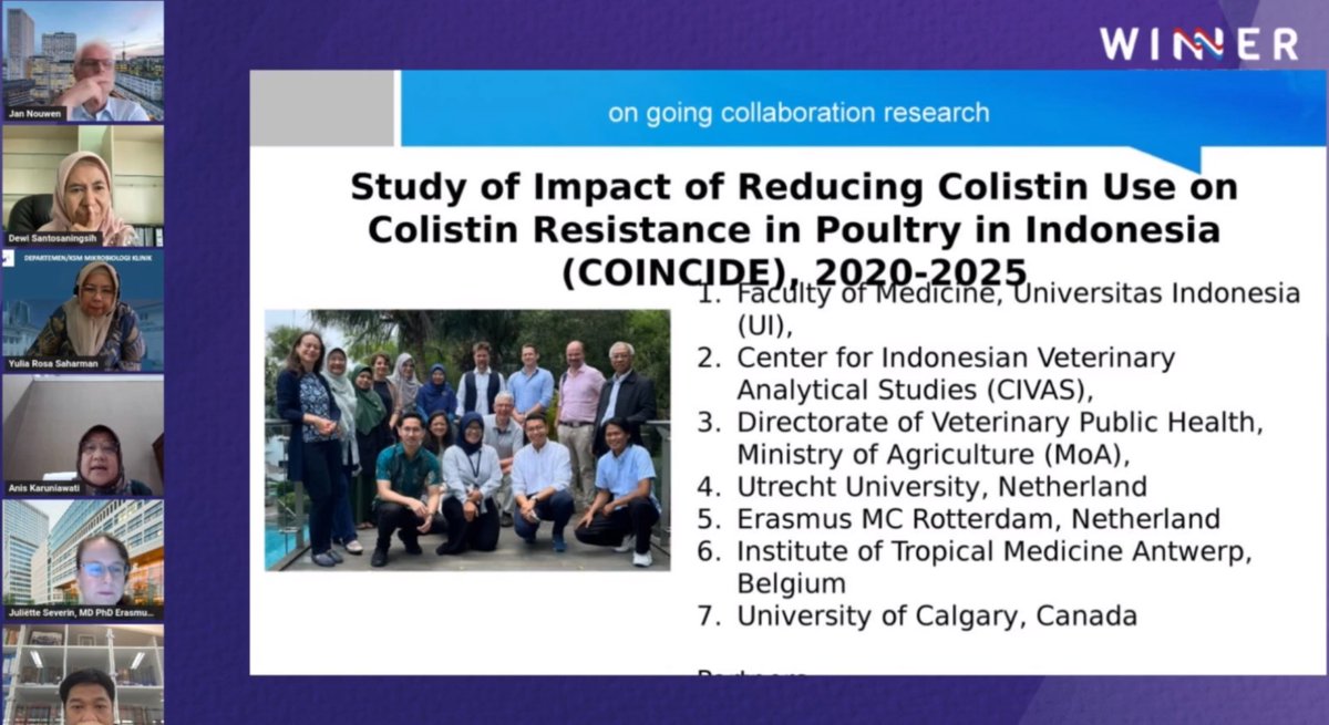 Exciting news from the <a href="/coincide_jpiamr/">COINCIDE</a> consortium. Dr. Anis Karuniawat and Dr. Juliëtte Severin took part in discussing Capacity Building to Combat the AMR Pandemic in the <a href="/WINNERconf/">WINNER Conference</a>, a yearly event uniting minds from Indonesia 🇮🇩 and the Netherlands 🇳🇱. 🤝📚