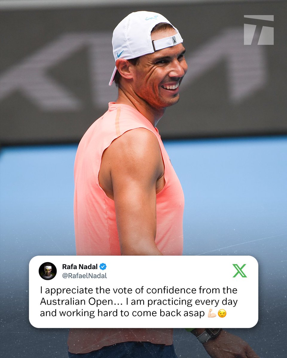 TennisChannel's tweet photo. See you soon, mate 🐨 @RafaelNadal https://t.co/of2z3oMOjn