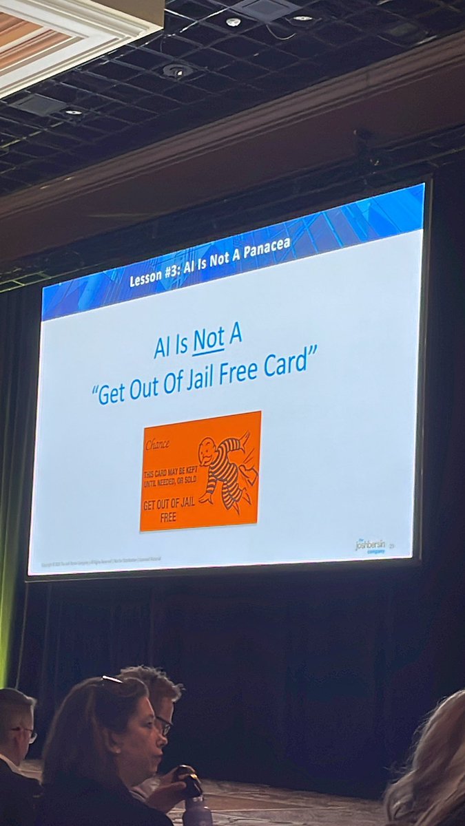 Just because you have AI doesn’t mean you are on the top  #HRTechConf