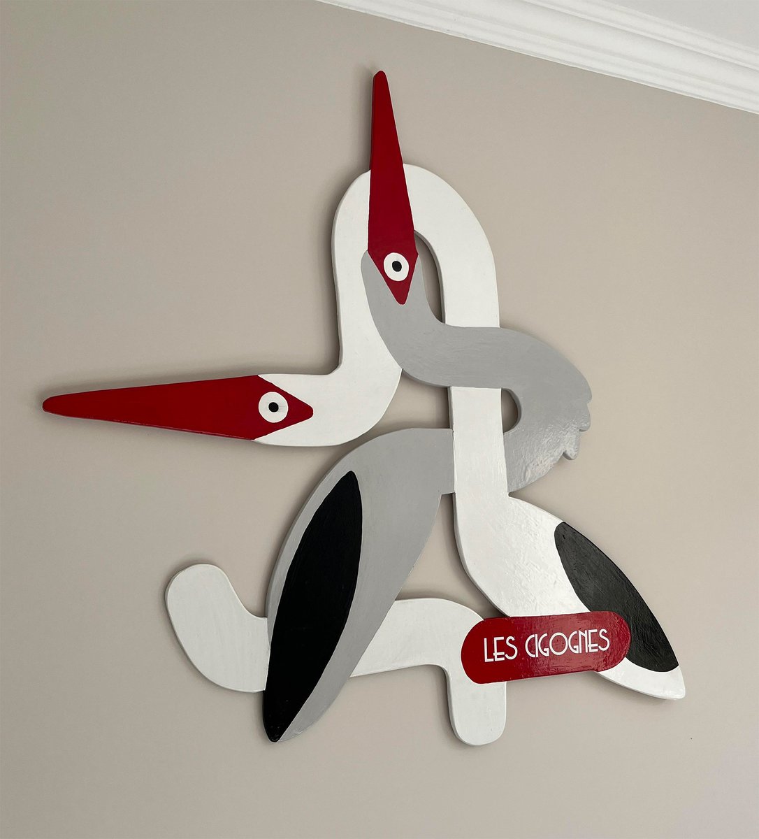 mikkoumi's tweet photo. Les Cigognes
Bois découpé, peinture acrylique, vernis. 120cm x 120cm. Pièce unique
Infos > https://t.co/N3q1tBLe8I
#woodworking #artwork #storks #cigognes https://t.co/FIo8LDCZGm