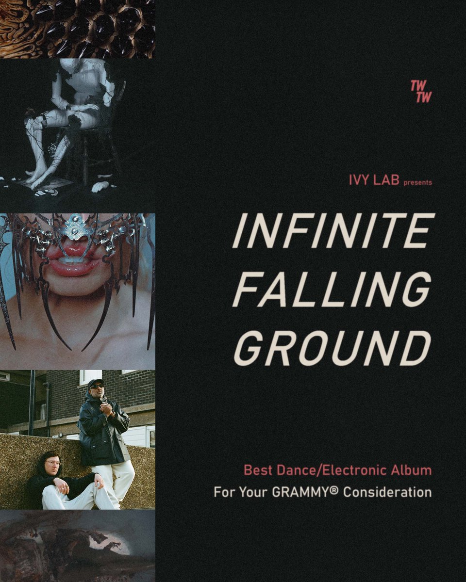 This week marks the 1st birthday of our ‘Infinite Falling Ground’ album… And in a deeply humbling turn of fate we’re honoured to announce the celebration of that anniversary with the news that the project is in consideration for a Grammy nomination (Best Dance/Electronic Album)