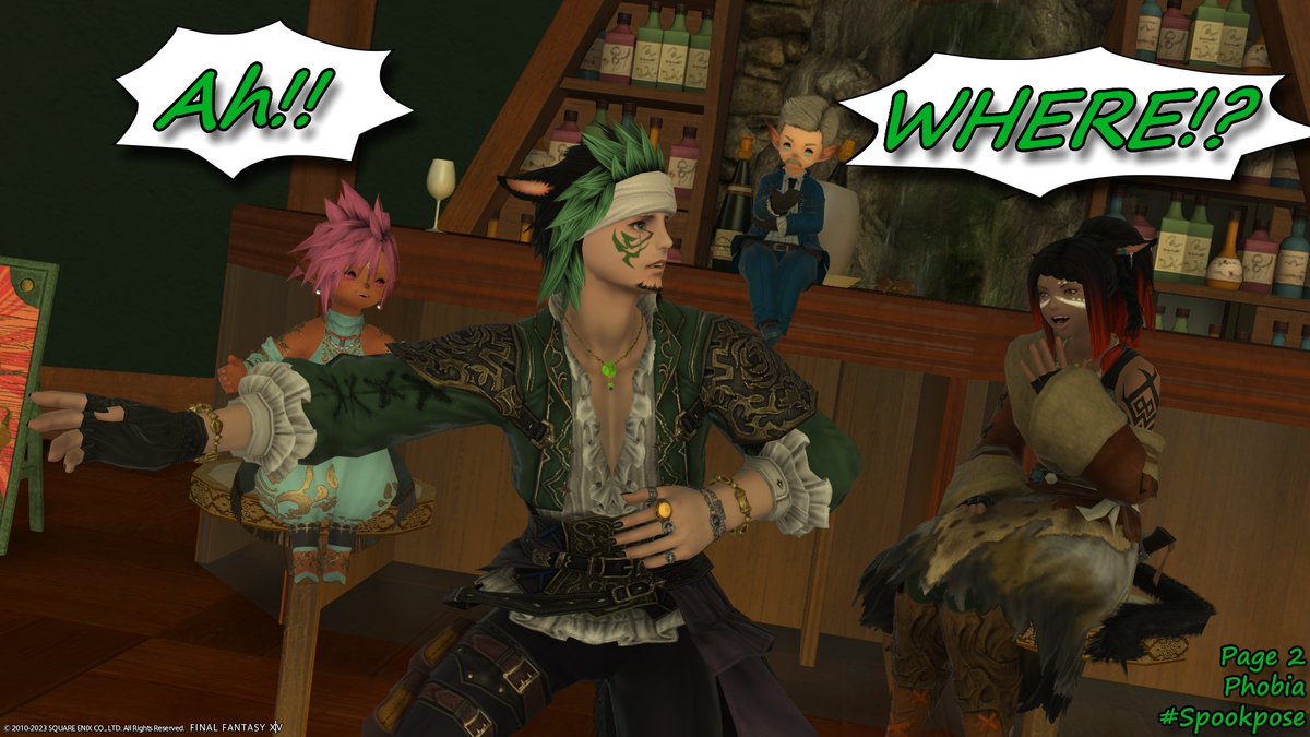 Wedgebuncle's tweet photo. Day 11: Phobia
Hey man sometimes I just wanna enjoy mysel- Why I am shackled to this party?
#Spookpose #spookyposetober #ffxivgposers https://t.co/JQhdhyw6Dj