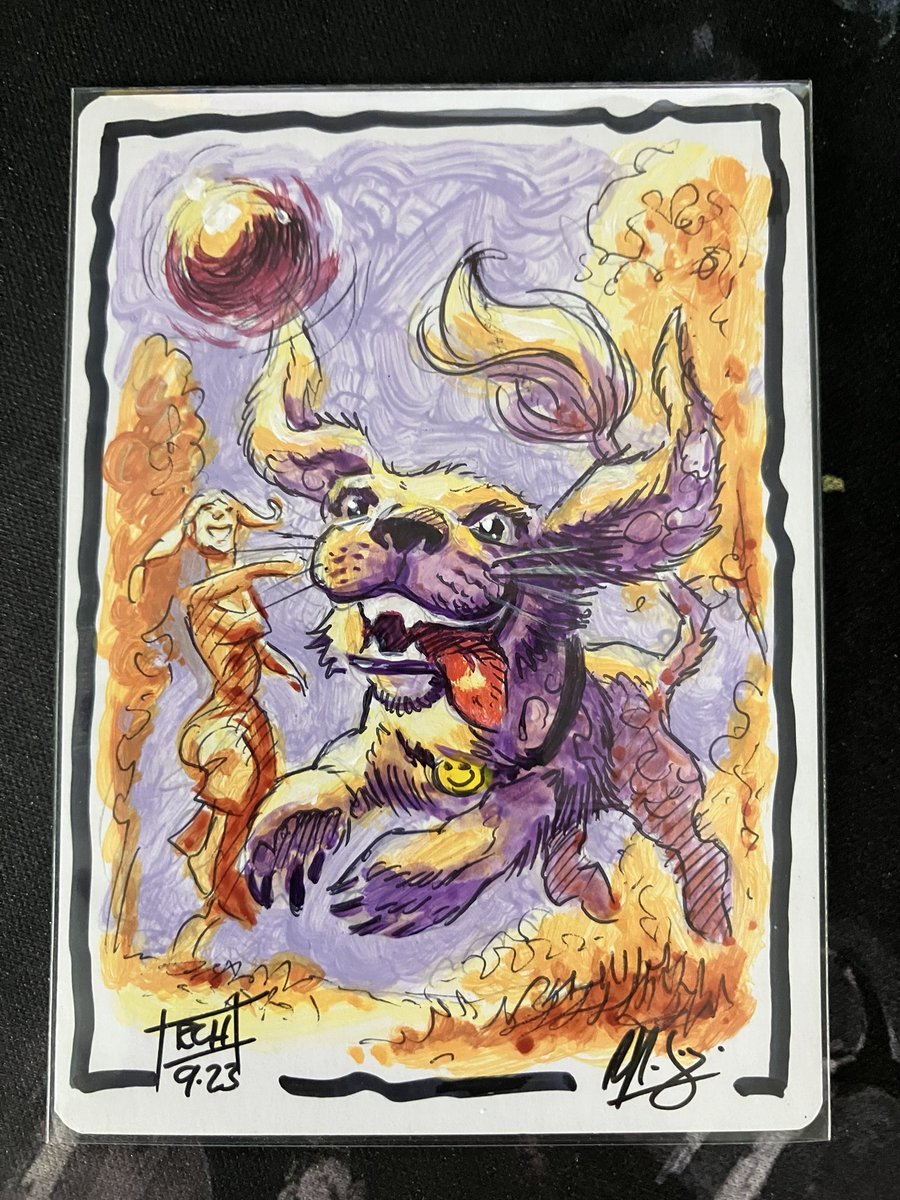 I remember <a href="/goberthicks/">goberthicks 🟦☁</a> talking about this card on an episode of <a href="/EDHijinks/">Elder Dragon Hijinks</a> and it stuck with me. So I had to commission an artist proof of it from <a href="/RalphHorsley/">Ralph Horsley</a> and I couldn’t be happier with it! Just the right balance of sweet and super sad! I love it!