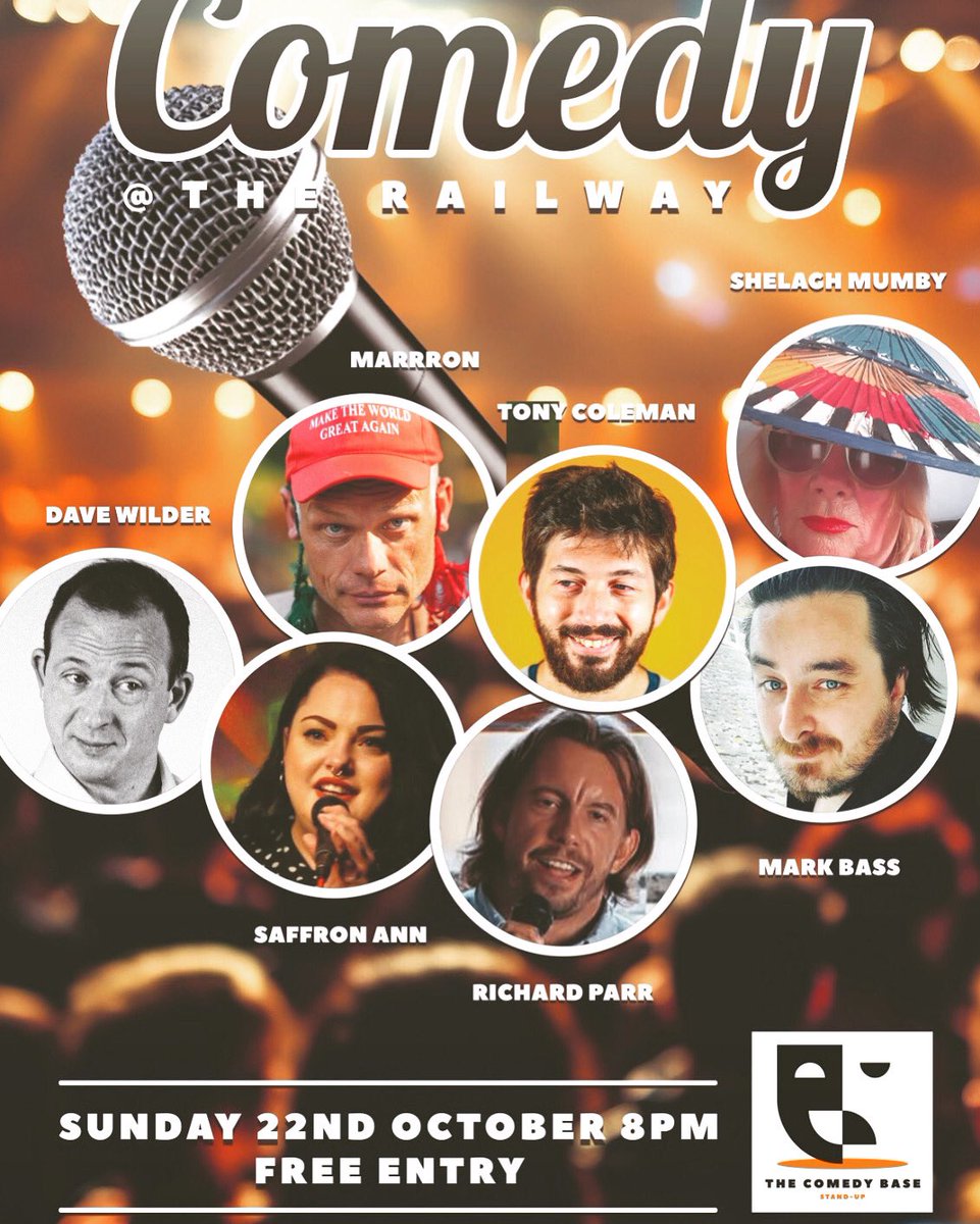 ComedyBaseUK's tweet photo. ‼️The Comedy Base is back for its 8th event! ‼️
Find us at the RAILWAY INN in Portslade 😻
🤑FREE ENTRY
🎬8 PM
#ComedyBase #WhatsOnBrighton #WhatsOnEastSussex #StandupComedy #comediansoftwitter #brightonandhove #hoveactually #wednesdaythought https://t.co/4I8c3MeQmc