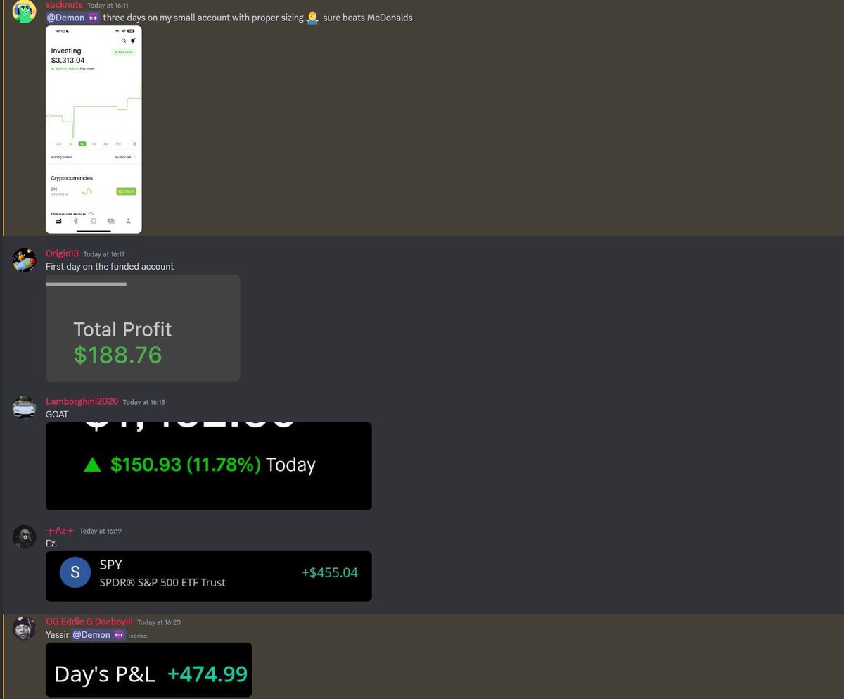 DemonOptions's tweet photo. Trade recap 10/11 (trade #1) - $SPY 10/11 434p @0.55 - for a profit of 60%

Why did I enter this trade?

- As you can see on my chart (check picture below) I marked the premarket high as $436.37. I told you in my last post that the premarket high and lows are key levels to watch.

- When market opened, we instantly rejected the premarket high on the first 5 minute candle, showing signs of sellers there.

- On the second candle, we also rejected the premarket high and the high of day created in the first 5 minutes by the first candle.

- I waited for the next retest to play puts on this. When SPY reached near premarket high (it hit 436.34) and started rejecting, I took my entry. Timestamps are posted in the Discord. You can double check.

- My first target was the break of 435.71, as this is a strong resistance level, which has now turned into support: check A1, A2, and A3 (marked on the chart) where the SPY rejected 3 times.

- Then check A4. The SPY bounced off of that same 435.71 level, so this is how I noticed that the resistance has turned into support.

- At the same time SPY rejected, $GOOGL did the same thing, showing me that the market is weakening, as GOOGL started off very strong.

- The ultimate target on this  trade was 434.53 (which we hit and are trading below right now)

Summary of the trade:
Premarket high rejected 3 times, and a strong support level broke as well. Other large cap stocks started rejecting such as $GOOGL and $AAPL.
