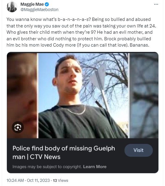 The Brock tweet media