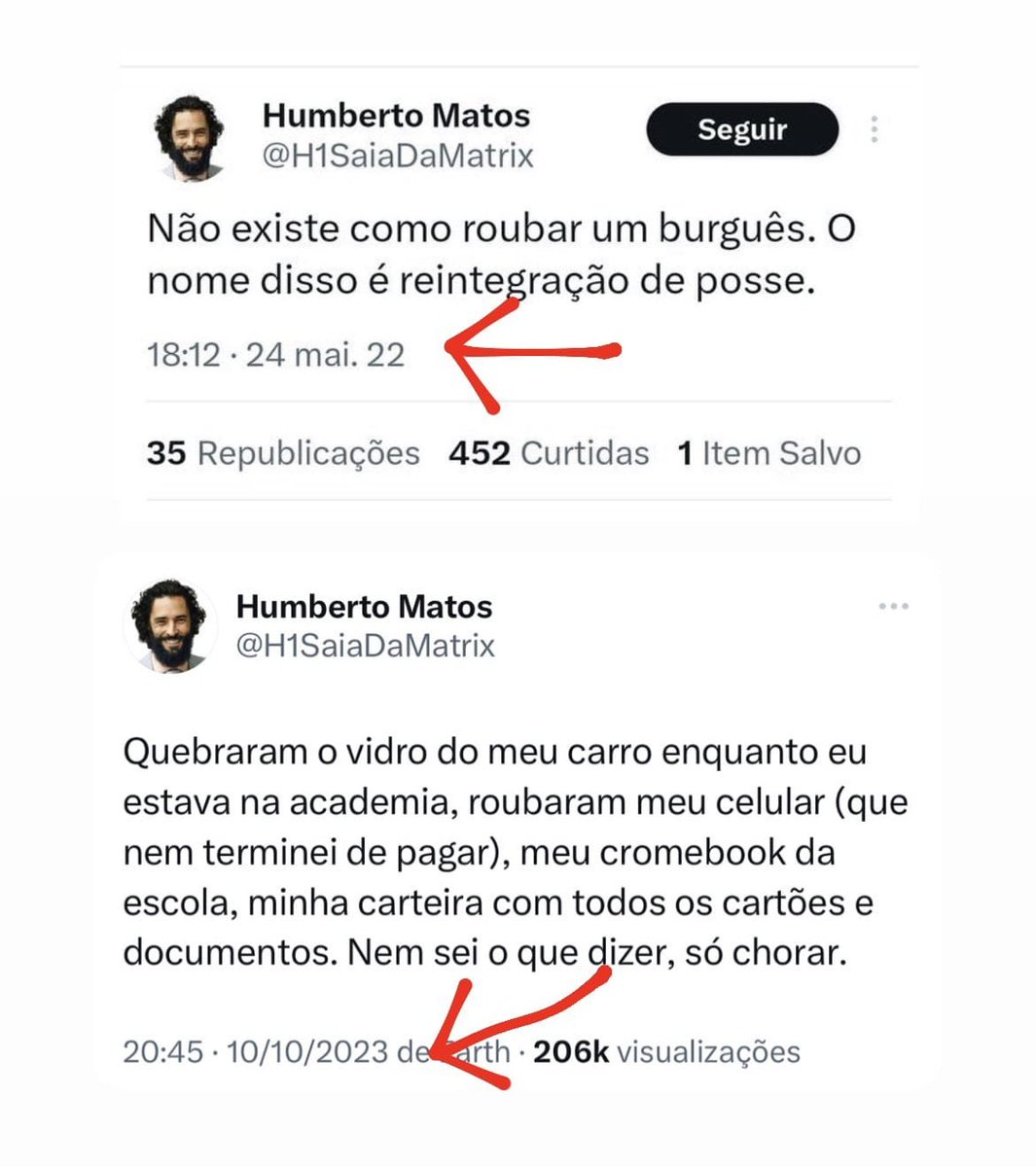 Muito gostoso ver esse choque de realidade em comunista. Delicioso pegá-los em contradição. Sempre acontece.