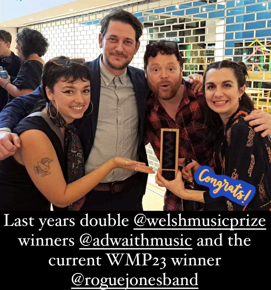 Massive congratulations to @Rogue_Jones @LibertinoRecs for winning the @welshmusicprize 2023!!