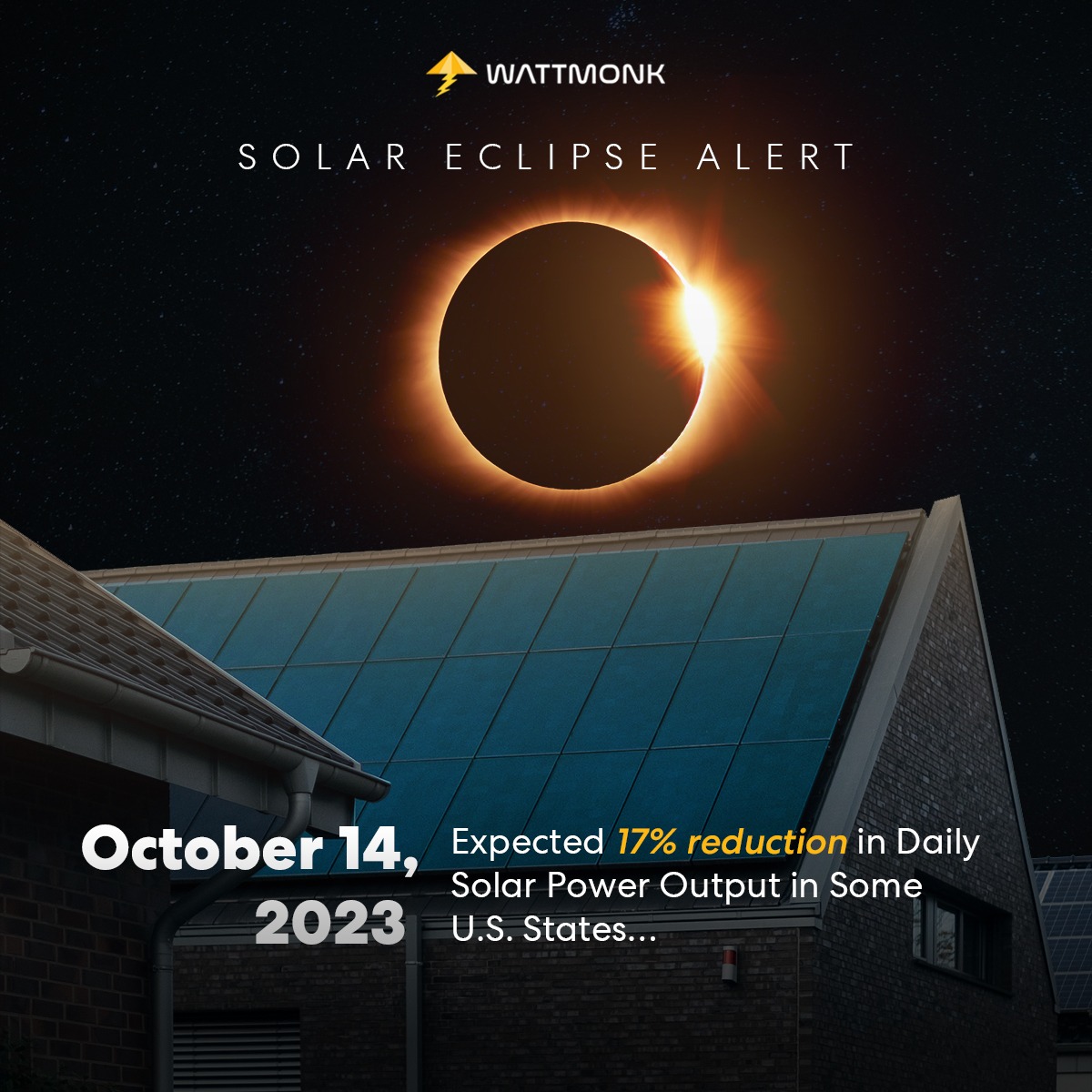 ⚠️All solar users be alerted⚠️

Upcoming Solar Eclipse can impact on your daily solar power output...

#solarpower #solareclipse #solaralert #solarfacts #solarenergy #solar #solarindustry #renewableenergy #renewables #UpcomingEvent #solarevents