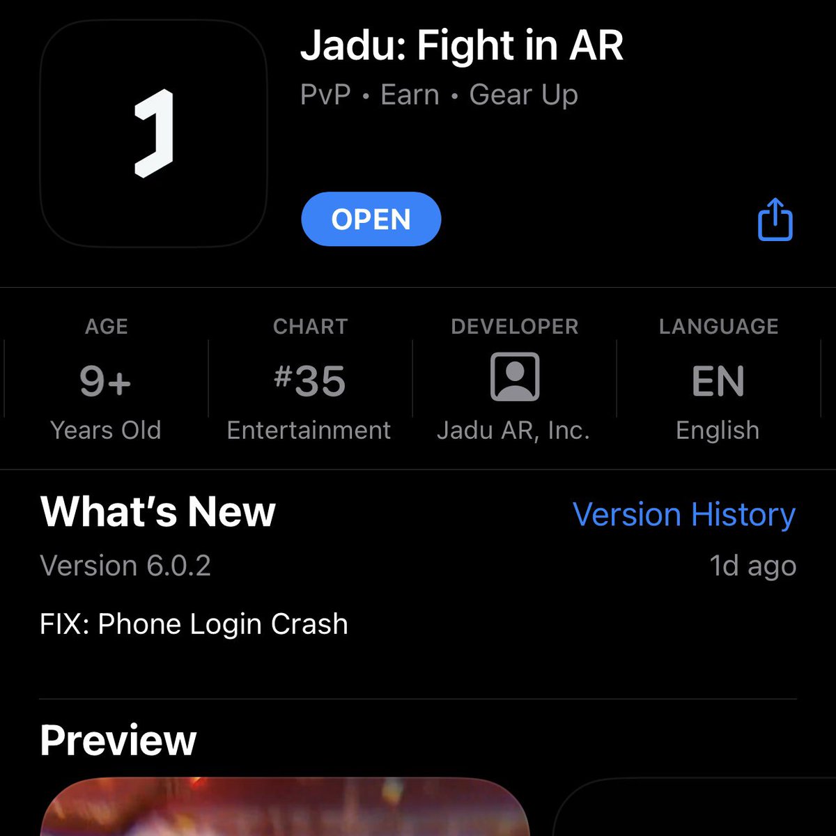 Day 2 and we’ve already pushed a patch update to fix issues that came up and are #35 on the AppStore Entertainment charts! Have you reviewed the app yet? Massively helpful. jadu.ar/app