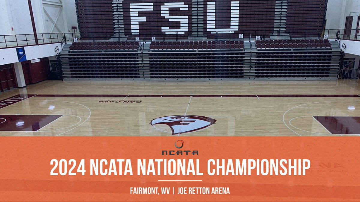fsfalcons's tweet photo. The NCATA National Championship is heading back to Fairmont! ⛰️

Fairmont State University has been selected as the host of the 2024 @theNCATA National Championship.

#SoarFalcons

🤸‍♀️📰: https://t.co/73sciRTc9N https://t.co/YdnOAOamAE