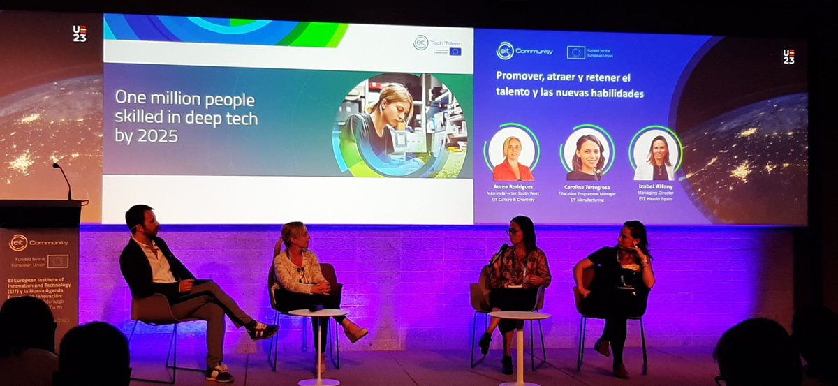 🇪🇦 #EITCommunity Info Day!

🚀 Carolina Torregrosso (EIT M) presented the EIT Deep Tech Talent Initiative, emphasizing the vital role of skills in driving innovation in the EU.

Join us in training 1 million people in deep tech skills!
eitdeeptechtalent.eu  #EITDeepTechTalent
